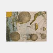 Couverture Polaire Affiche De Cirque D'Un Ballon Aérien (Devant (Horizontal))