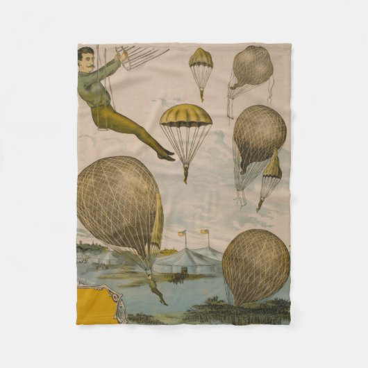 Couverture Polaire Affiche De Cirque D'Un Ballon Aérien (Devant)