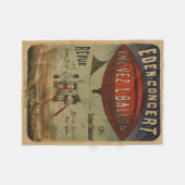 Couverture Polaire Affiche De Cirque Française De Deux Artistes En Aé (Devant (Horizontal))