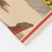 Couverture Polaire Affiche de cirque montrant des actes acrobatiques, (Coin)