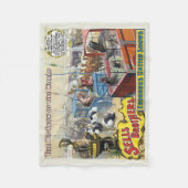 Couverture Polaire Affiche De Cirque Montrant Des Animaux Sauvages Da (Devant)