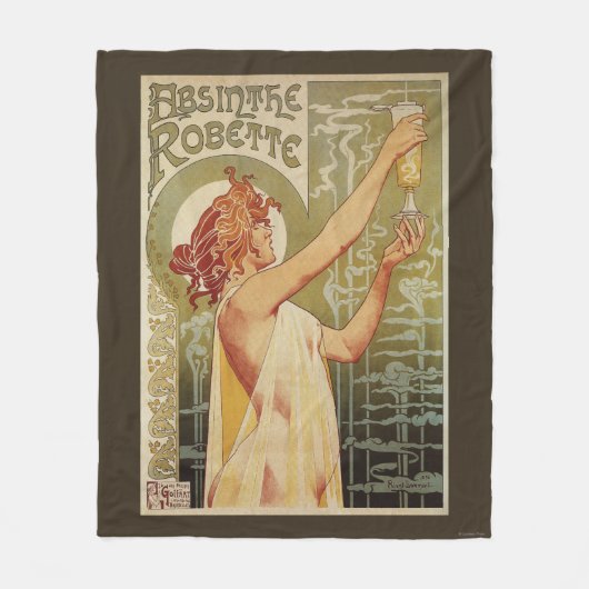 Couverture Polaire Affiche de publicité d'absinthe de Robette (Devant)