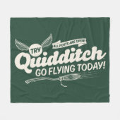 Couverture Polaire Affiche de recrutement de QUIDDITCH™ (Devant (Horizontal))