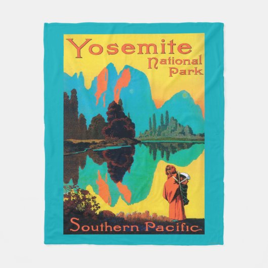 Couverture Polaire Affiche de touristes - parc national de Yosemite, (Devant)