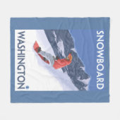 Couverture Polaire Affiche de Vintage voyage de (Devant (Horizontal))