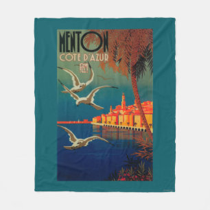 Couverture Polaire Affiche de voyage de la Côte d'Azur # 1