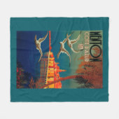 Couverture Polaire Affiche de voyage de la Côte d'Azur # 1 (Devant (Horizontal))