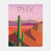 Couverture Polaire Affiche de voyage de Phoenix Arizona | (Devant)