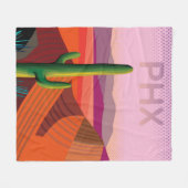 Couverture Polaire Affiche de voyage de Phoenix Arizona | (Devant (Horizontal))