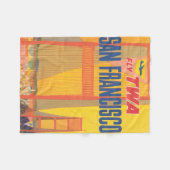 Couverture Polaire Affiche De Voyage Pour Vol Twa À San Francisco (Devant (Horizontal))