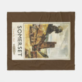 Couverture Polaire Affiche ferroviaire britannique de scène (Devant (Horizontal))