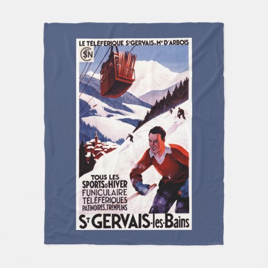 Couverture Polaire Affiche ferroviaire de promo de funiculaire de (Devant)