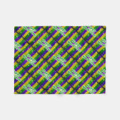 Couverture Polaire Affiche heureuse de mardi gras (Devant (Horizontal))