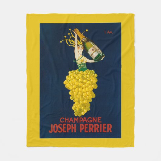 Couverture Polaire Affiche promotionnelle de Joseph Perrier Champagne (Devant)