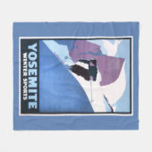 Couverture Polaire Affiche promotionnelle de ski de sports d'hiver (Devant (Horizontal))