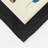 Couverture Polaire Affiche Vintage voyage rue Hong Kong (Coin)