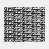 Couverture Polaire Afficher et apprendre le texte blanc (Devant (Horizontal))