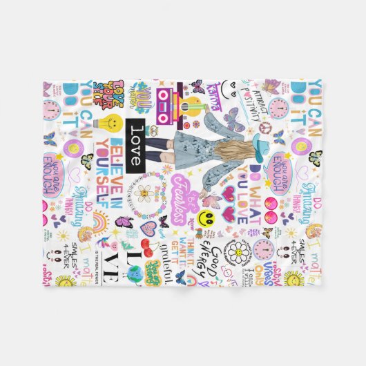 COUVERTURE POLAIRE AFFIRMATIONS BLANKET (Devant (Horizontal))