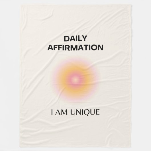 Couverture Polaire Affirmations quotidiennes, Affirmations positives (Devant)