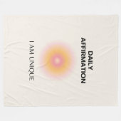 Couverture Polaire Affirmations quotidiennes, Affirmations positives (Devant (Horizontal))