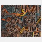 Couverture Polaire Africain Labyrinthe (Devant (Horizontal))