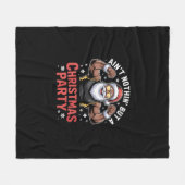 Couverture Polaire African American Santa Claus Christmas Pajama (Devant (Horizontal))