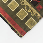 Couverture Polaire African Patchwork : Grunge Print Arrière - plan (Coin)
