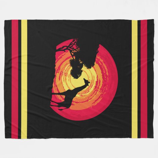 Couverture Polaire African sunset (Devant (Horizontal))