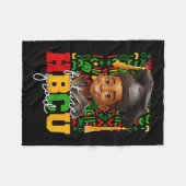Couverture Polaire Afro Black Boy College Graduation Future Hbcu Grad (Devant (Horizontal))
