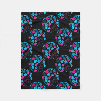 Couverture Polaire Afro Diva Turquoise & Rose Chaude