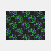 Couverture Polaire Afro Diva Vert & Bleu (Devant (Horizontal))