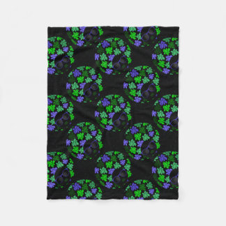 Couverture Polaire Afro Diva Vert & Bleu