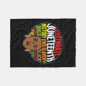 Couverture Polaire Afro Melanin Femmes Fille Afrique Ancêtres Liberté (Devant (Horizontal))