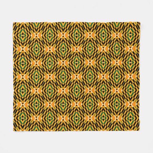Couverture Polaire Afro Pop Kente Fleece Blanket (Devant (Horizontal))