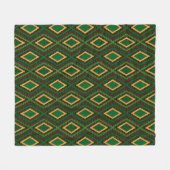Couverture Polaire Afro Pop Kente Green (Devant (Horizontal))