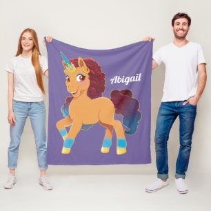 Couverture Polaire Afro Unicorn   La divine danse