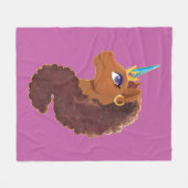 Couverture Polaire Afro Unicorn | Unique (Devant (Horizontal))