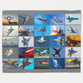COUVERTURE POLAIRE AFTERBURNERS USA ! "MONTAGE" (Devant (Horizontal))
