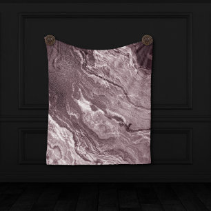 Couverture Polaire Agate de mauve cristallisée Marbre rose Rose pou