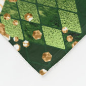 Couverture Polaire Agate Poster de animal Gold et Green Safari (Coin)