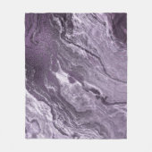 Couverture Polaire Agate violette cristallisée | Moody Marbled Stone (Devant)