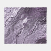 Couverture Polaire Agate violette cristallisée | Moody Marbled Stone (Devant (Horizontal))