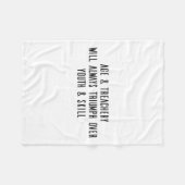 Couverture Polaire Age &amp; Treachery Will Always Triumph Over Youth (Devant (Horizontal))