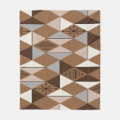 Couverture Polaire Age atomique Art Diamonds Café Brown (Devant)