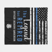 Couverture Polaire Agent de l'application de la loi du Parti de la re (Devant (Horizontal))