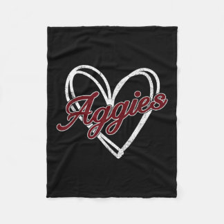 Couverture Polaire Aggies personnalisées rétrogrades Hommes Femmes En