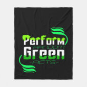 Couverture Polaire Agir de manière aléatoire et écologique Action cli (Devant)