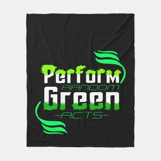 Couverture Polaire Agir de manière aléatoire et écologique Action cli (Devant)