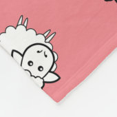 Couverture Polaire Agneau rose (Coin)