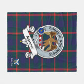 Couverture Polaire Agnew Clan Badge Scot Tartan Plaid (Devant (Horizontal))